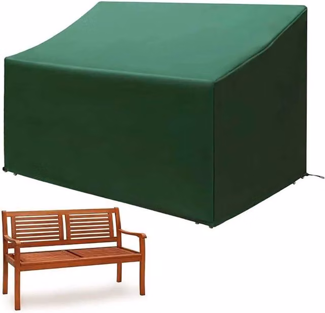 Nordara Heavy Duty Waterproof 3 Seater Garden Bench Cover in Green – 1