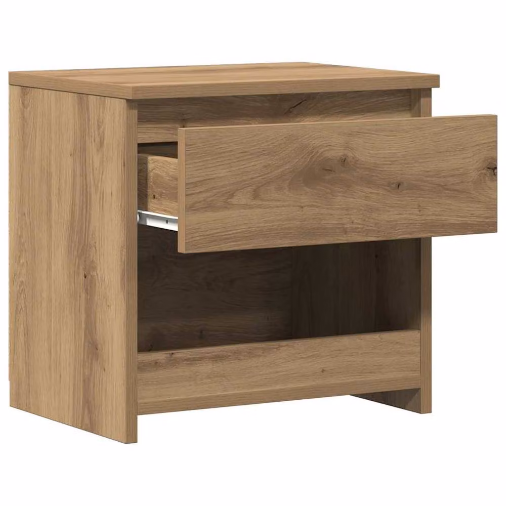 Berkfield Home Artisan Oak Bedside Cabinets, 2 Piece Set in Brown, W/D/H: 40 x 30 x 39 cm – 4
