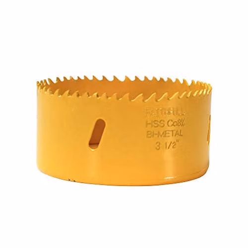 Faithfull Bimetal Varipitch Holesaw 95mm in Yellow