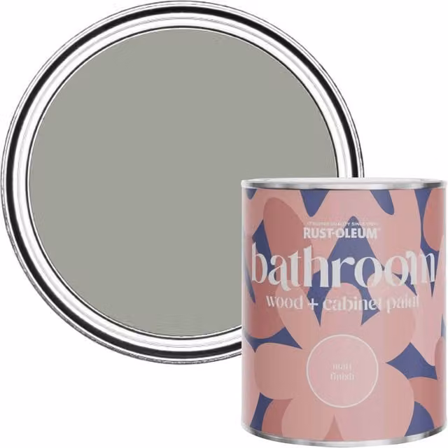 Rust-Oleum Green Moisture Resistant Bathroom Wood and Cabinet Paint in Matt Finish, Tea Leaf, 0.75 l