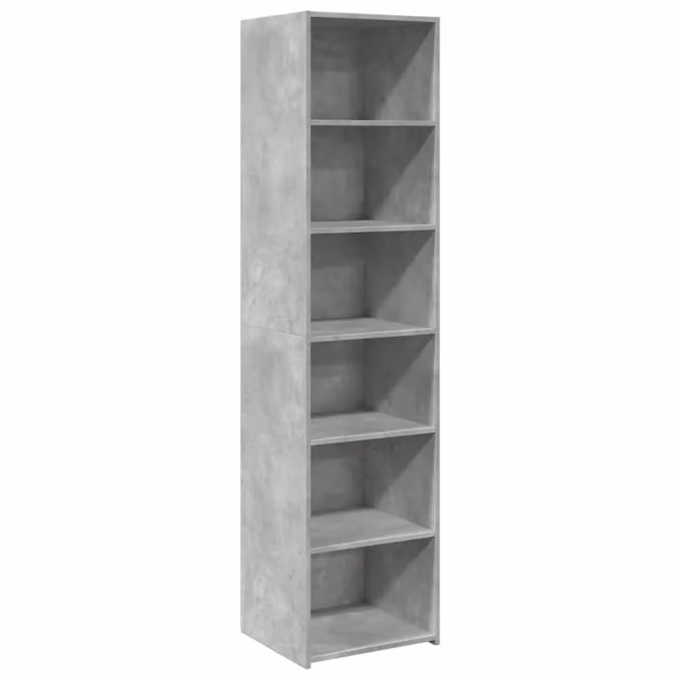 Berkfield Home Modern Highboard in Concrete Grey, W/D/H: 45 x 41 x 185 cm