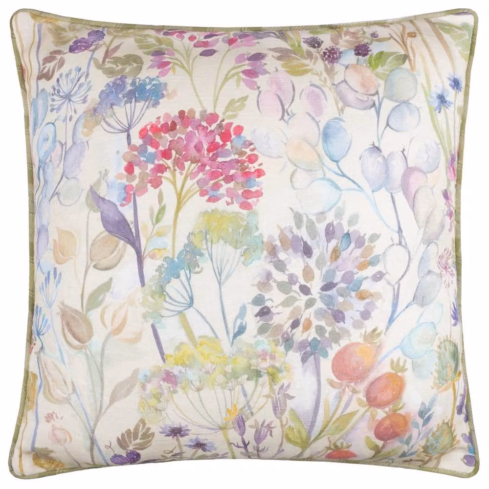 Voyage Maison Country Hedgerow Floral Reversible Outdoor Cushion, Multicolour Green, W/D/H: 45 x 45 x 45 cm – 2