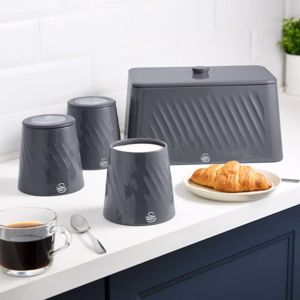 Swan Windsor Airtight and Leakproof Canisters in Grey and Transparent – 6