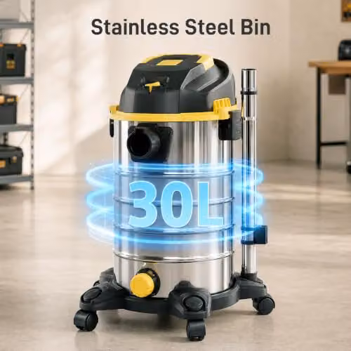 HOMCOM 1400W Vacuum Cleaner with Blowing Function in Silver – 4