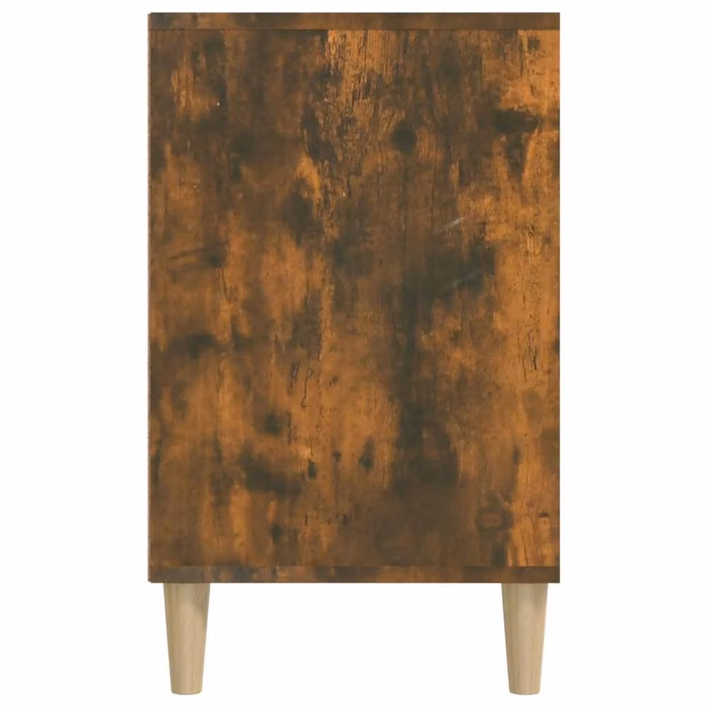 Berkfield Home Smoked Oak Shoe Cabinet in Brown, W/D/H: 102 x 36 x 60 cm – 3