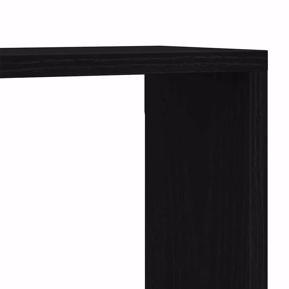 Berkfield Home Modern Black Oak Wall Cabinet, W: 78 cm, D: 15 cm, H: 92 cm – 6