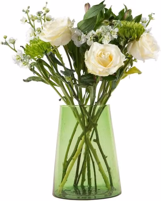 Nicola Spring Jebel Moroccan Recycled Glass Vase, Green, 3.5 l