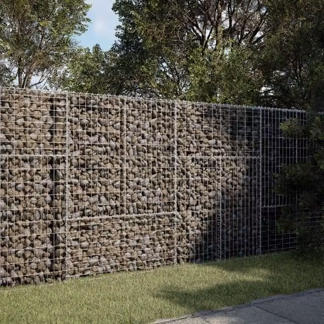 Berkfield Home Silver Galvanised Steel Gabion Basket with Cover W: 200 cm, D: 100 cm, H: 150 cm – 1