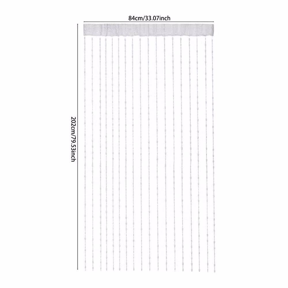 EONLION Clear Acrylic Crystal Beaded Hanging Curtain for Doors and Windows, Height: 100 cm – 2