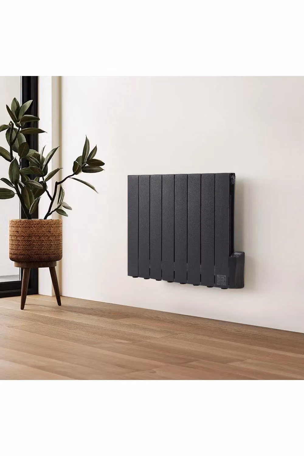 H&O Direct 1200W Electric Oil Filled Radiator Space Heater with LED Screen and Timer in Black – 2