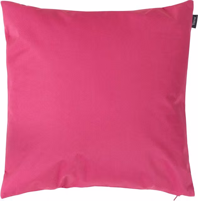 ICON Plain Pink Square Indoor and Outdoor Cushion with Hollow Fibre Filling