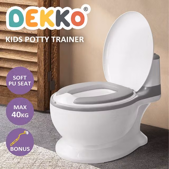 Dekko Happy Face Kids Potty Trainer Seat - Grey