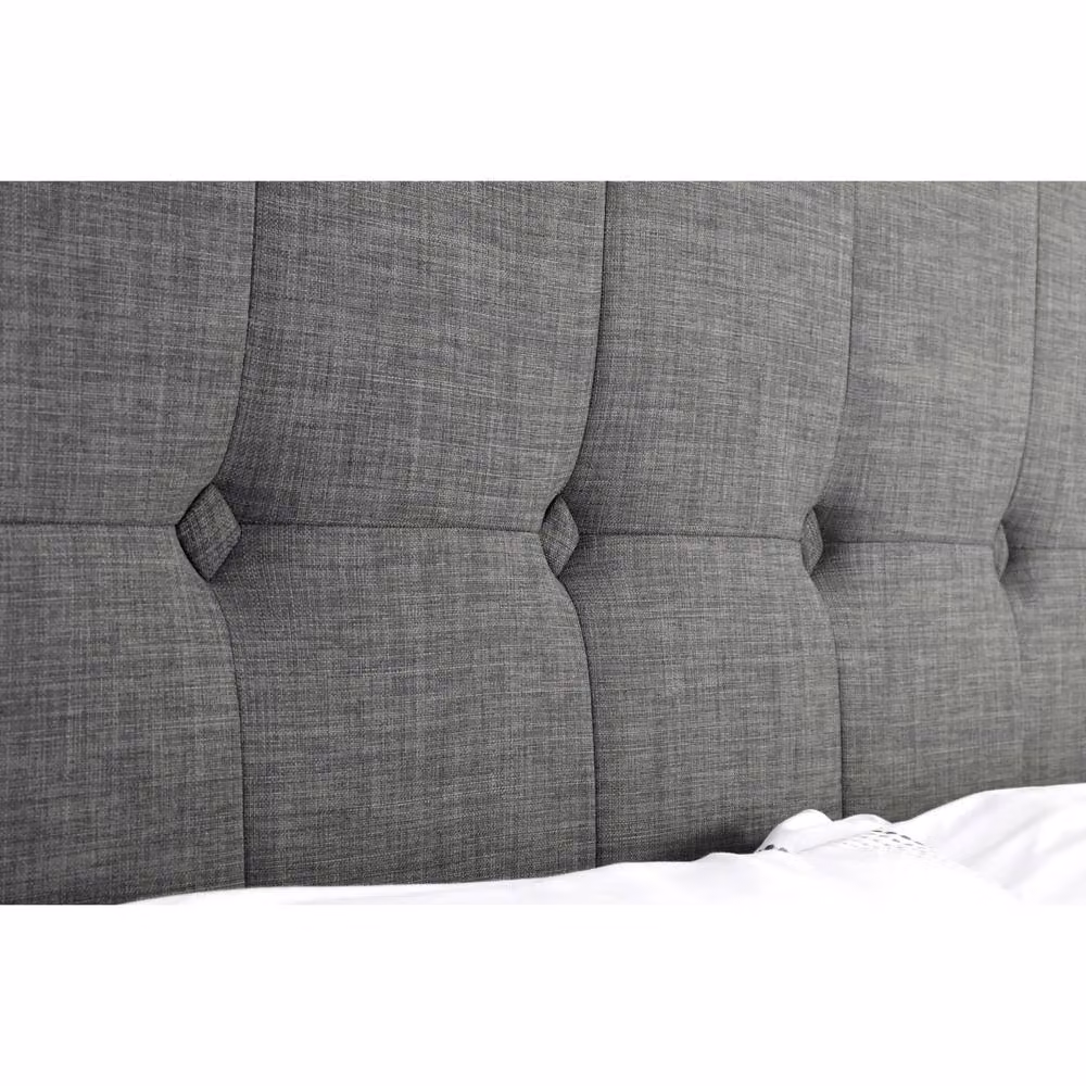 Cheshire Cascade Ottoman Storage Bed in Grey Slate Linen, King Size (W: 150 cm, L: 200 cm) – 3