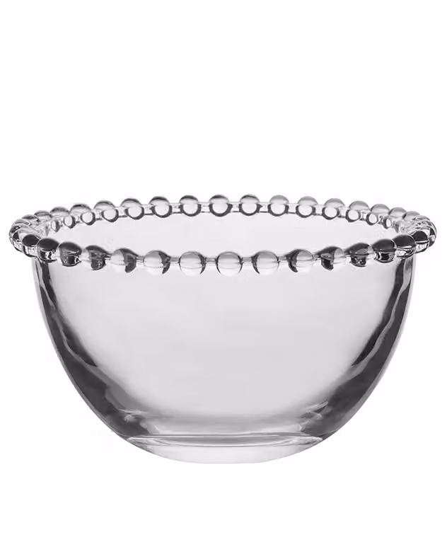 Dibor Bella Perle Set of 2 Clear Glass Dessert and Trifle Bowls, H7 x W13 cm – 2