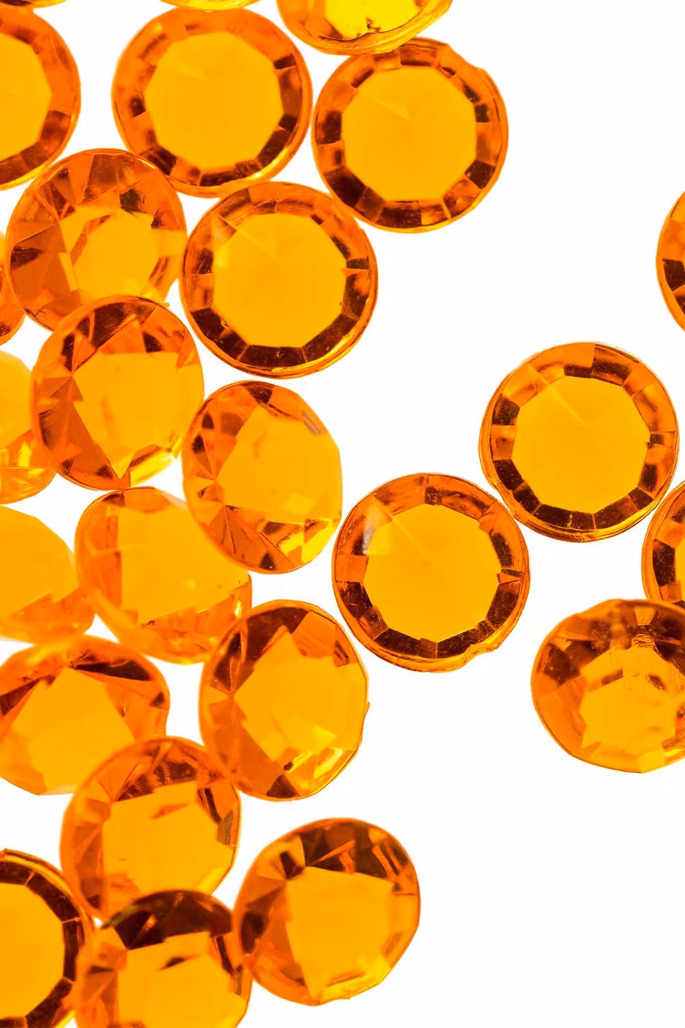 Neel Blue Orange Acrylic Rhinestone Round Table Confetti Scatters, 2000 Pieces – 2