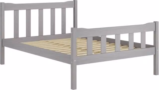 Lemon Pavilion Furniture Havana King Size Bed Frame in Grey Pine and Metal