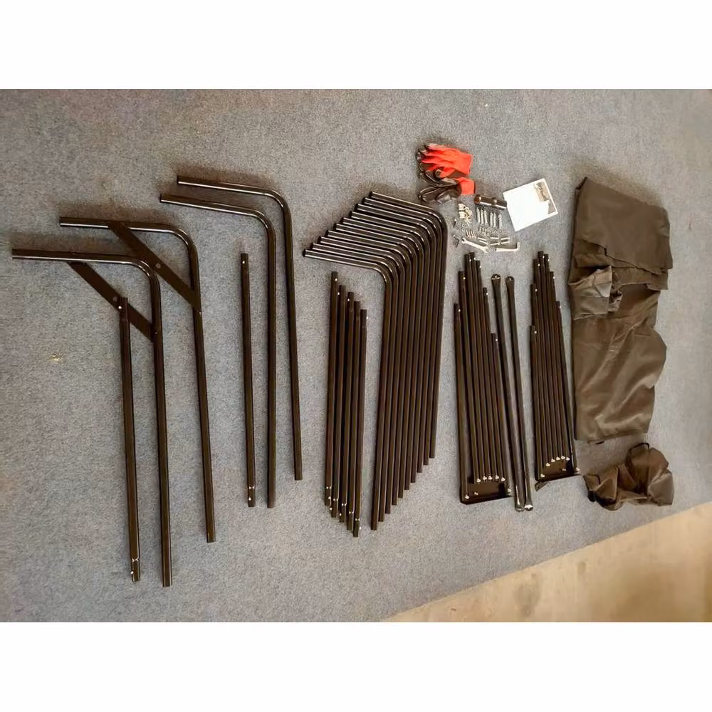 Spetlek Portable Motorcycle Garage Shelter in Black, W: 140 cm, D: 90 cm – 4