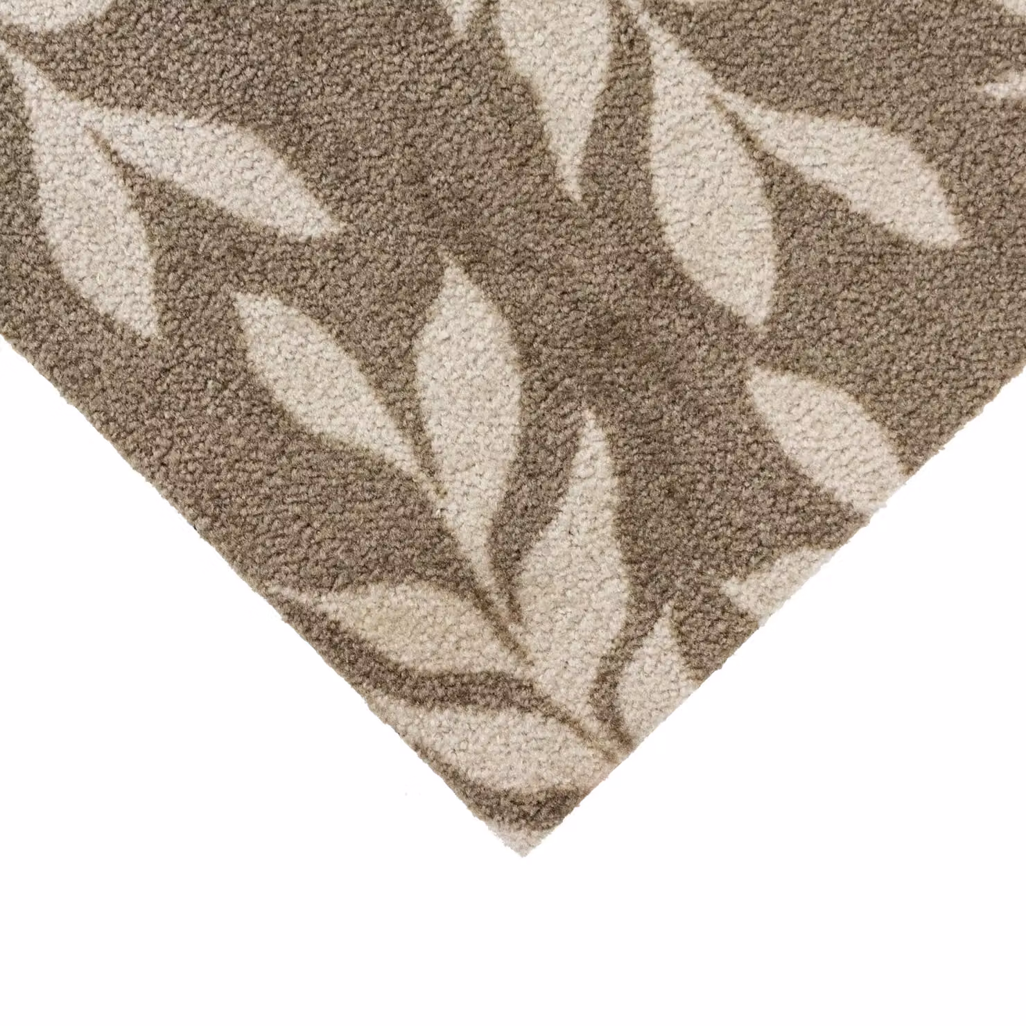 JVL Mega Doormat with Brown Floral Design, W: 50 cm, D: 75 cm, H: 1 cm – 2