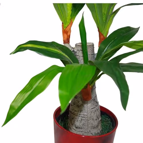 Leaf Design Spiky Tropical Artificial Potted Plant, Green, Height: 75 cm – 2