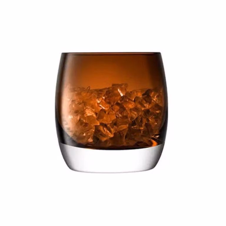 LSA Whisky Club Glass Ice Bucket, Peat Brown, Diameter: 15 cm