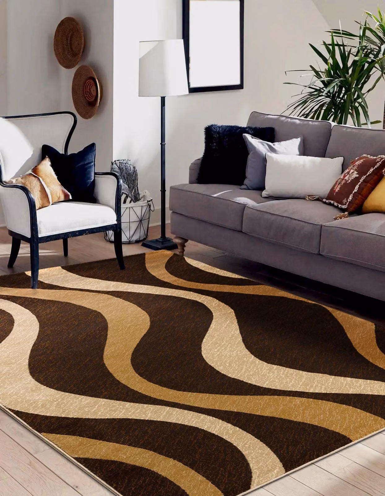 RugsX Royal Vintage Rug in Brown, W: 180 cm, D: 270 cm – 4