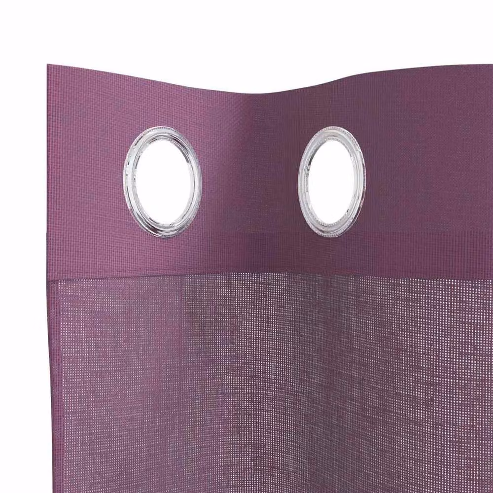 Berkfield Home Purple Voile Fabric Panel Curtains with Eyelets, 2 Pack, W: 140 cm, H: 175 cm – 4