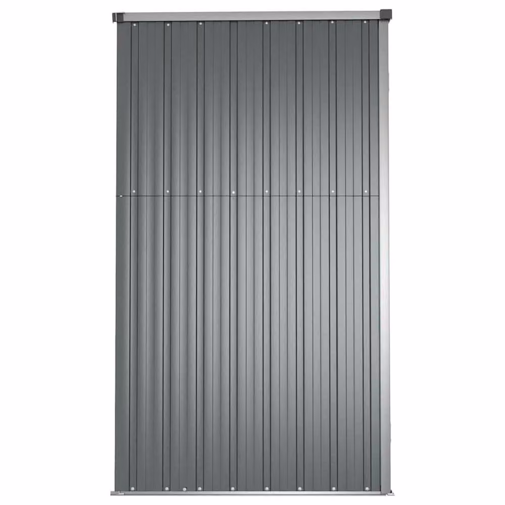 Berkfield Home Grey Galvanised Steel Pent Garden Tool Shed W/D/H: 225 x 89 x 161 cm – 3