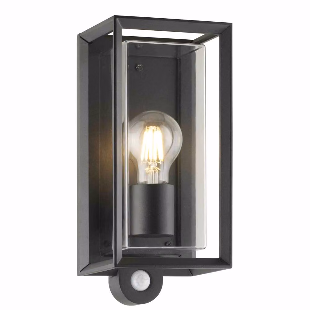 First Choice Lighting Brandon Set of 2 Black Outdoor Motion Sensor LED Security Wall Lights with IP44 Rating – 3