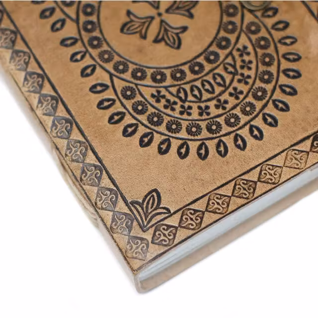 KDMK Blue Leather Mandala Softcover Notebook Journal
