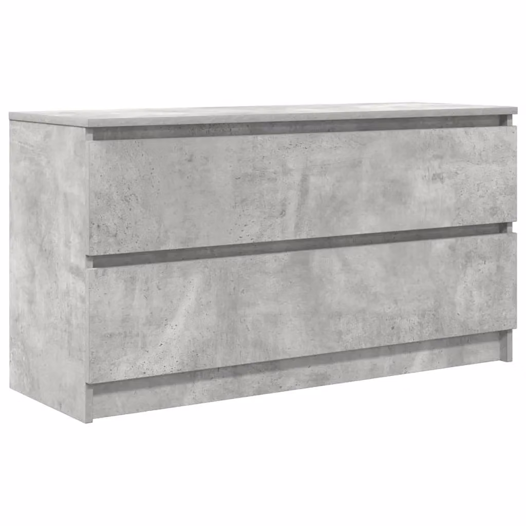 Berkfield Home Modern TV Cabinet in Concrete Grey, W/D/H: 100 x 35 x 54 cm – 2