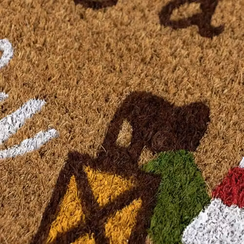 JVL Gonks Christmas Coir Entrance Doormat, Multicolour, W: 40 cm, D: 58 cm – 4