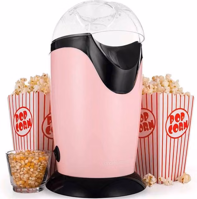 Andrew James Hot Air Popcorn Maker in Pink – 1