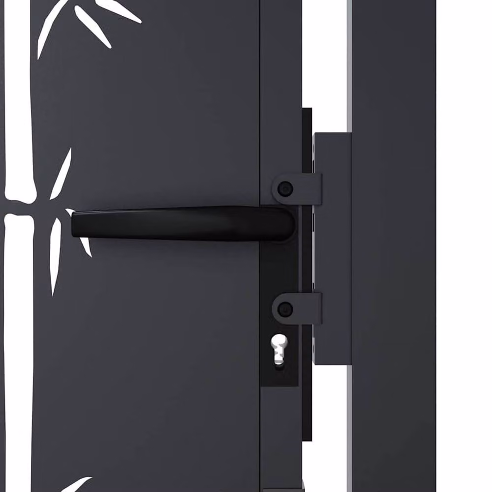 Berkfield Home Steel Garden Gate in Anthracite Grey, W/H: 105 x 105 cm – 6