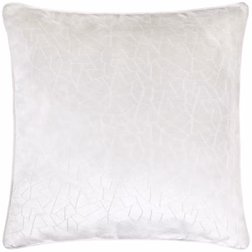 HOEM Malans Cut Velvet Piped Cushion in Beige, W/D/H: 45 x 45 x 45 cm
