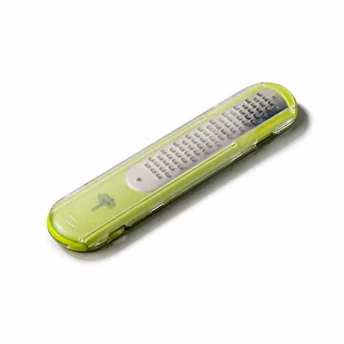 Zeal Fine Cheese Grater in Green with Stainless Steel Blade and Non-Slip Base – 1