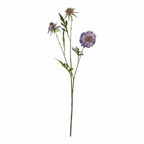 Hill Interiors Scabious Stem Artificial Plant, Purple
