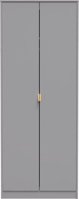 Ready Assembled 2 U Tamworth 2 Door Wardrobe in Dark Grey – 1