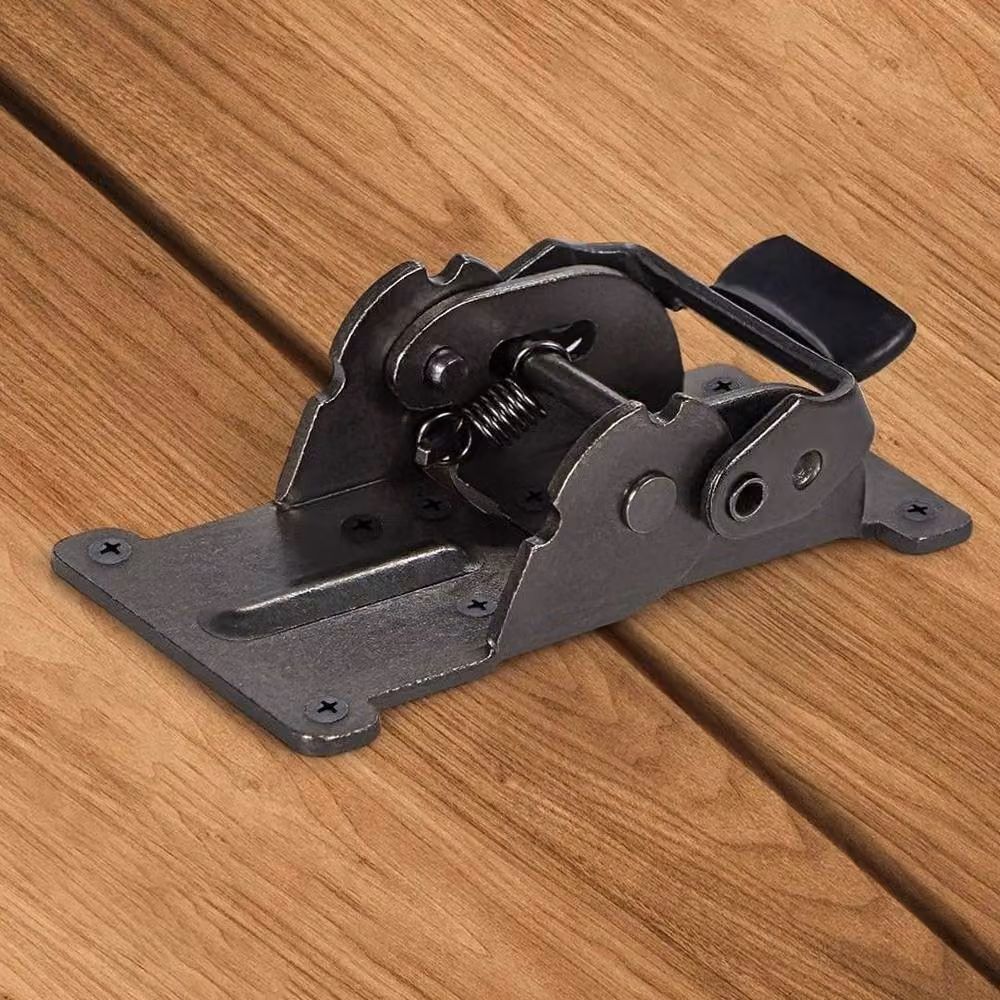 SPETLEK 4-Pack 90 Degree Self-Locking Folding Table and Chair Leg Hinges in Black – 4