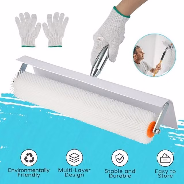 SPETLEK Spiked Screeding Compound Roller, White, W: 52 cm – 1