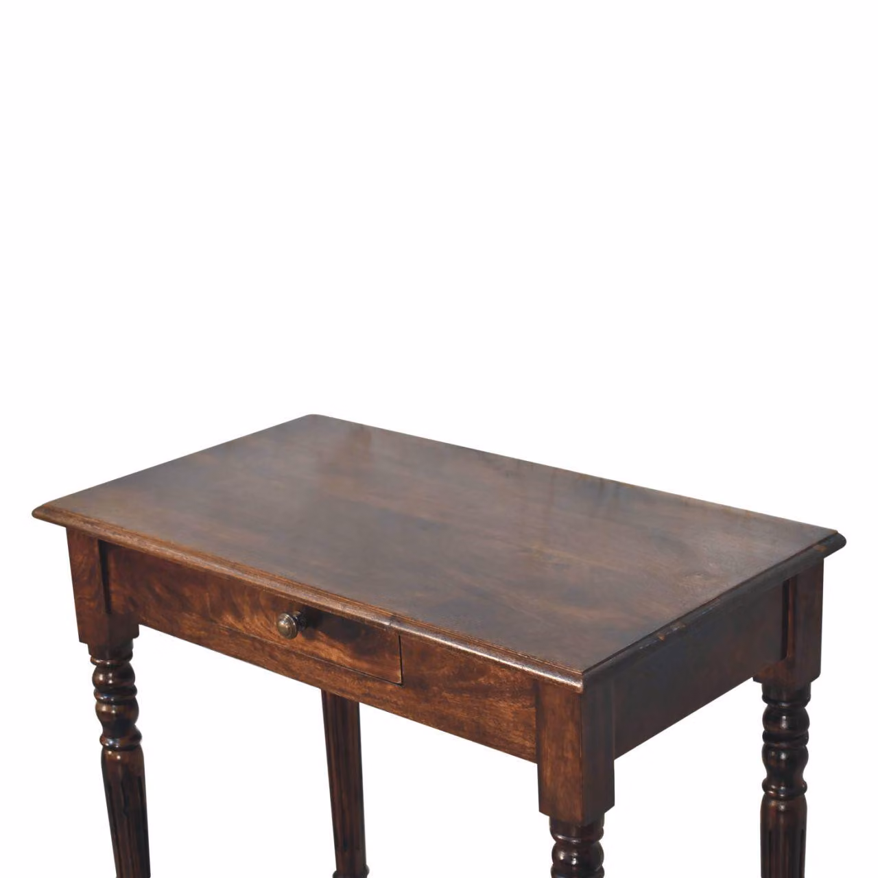 Aosom UK California Walnut Solid Wood Bedside Cabinet with Drawer, Brown, W/D/H: 80 x 45 x 78 cm – 3