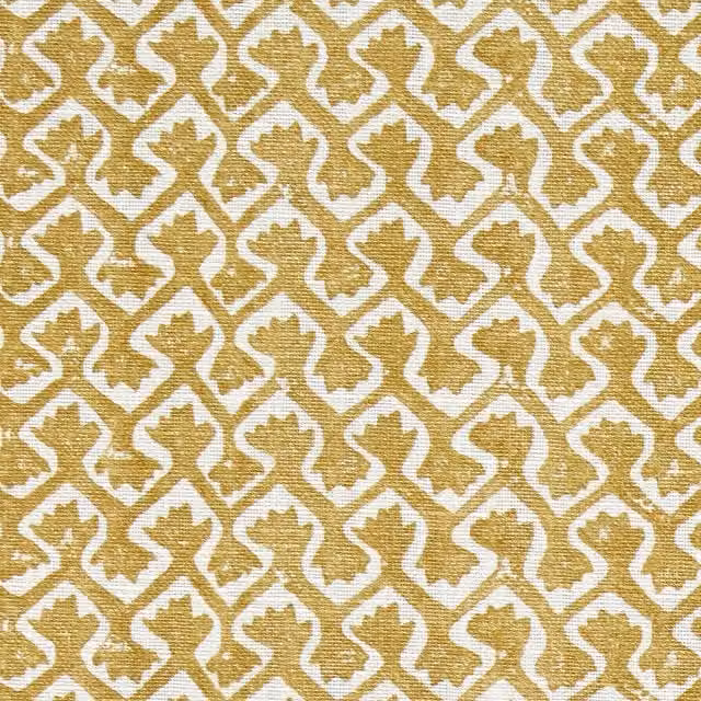 Clarke & Clarke Kalpa Fabric in Orange and Yellow
