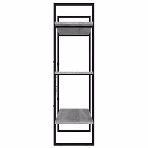 vidaXL Grey Sonoma Book Cabinet in Engineered Wood W/D/H: 100 x 30 x 105 cm – 2
