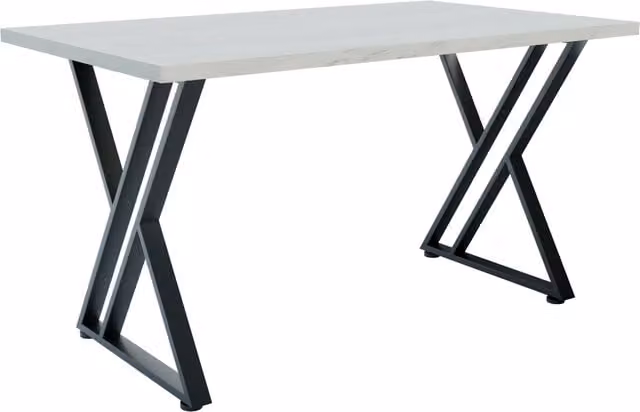 Shefa Line New York Rectangular Dining Table in Concrete Grey, Width: 140 cm