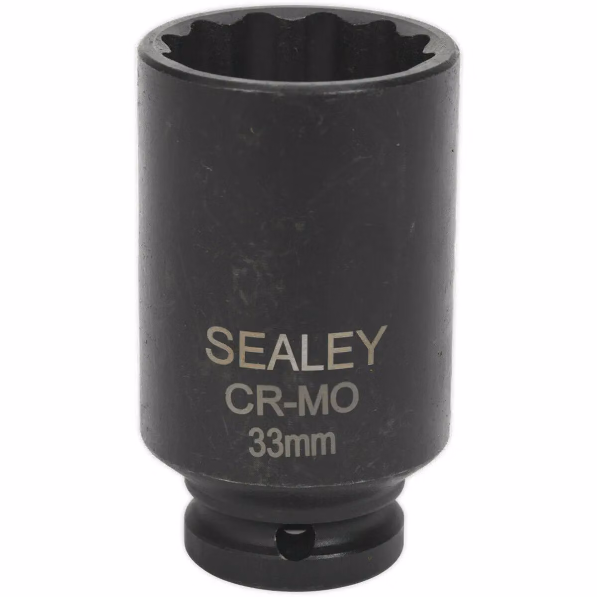 Loops 33mm Bi-Hex Deep Impact Socket with 1/2 Inch Square Drive in Black and Multicolour Chrome Molybdenum Steel – 3
