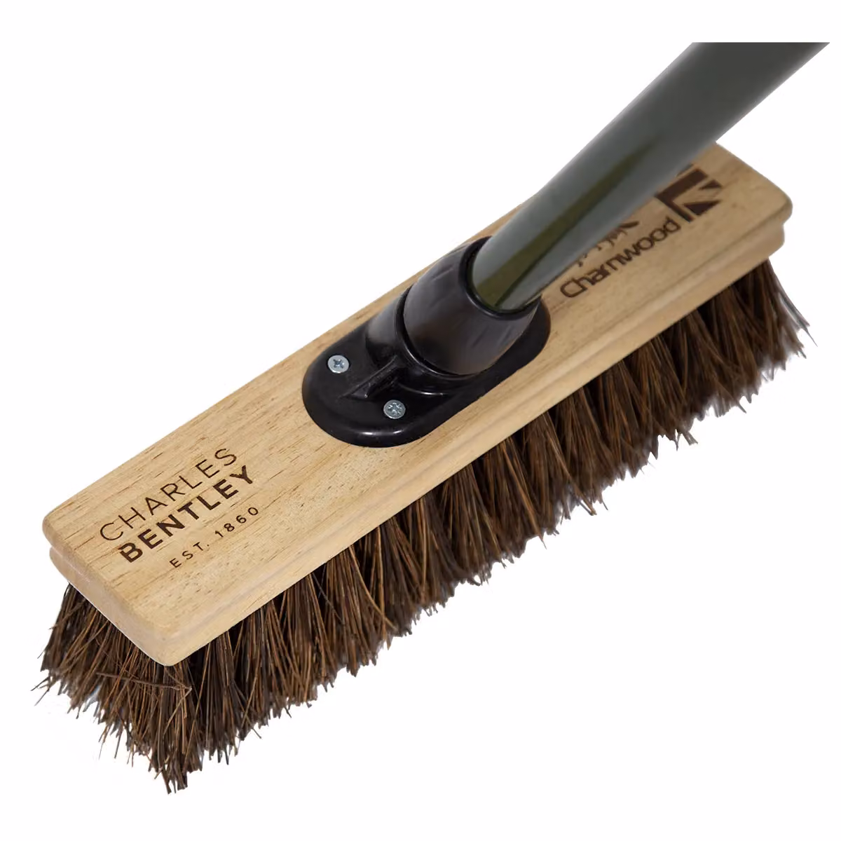 Charles Bentley Wood Bassine Broom in Sand Brown, H 140 x W 30 x D 7 cm – 3