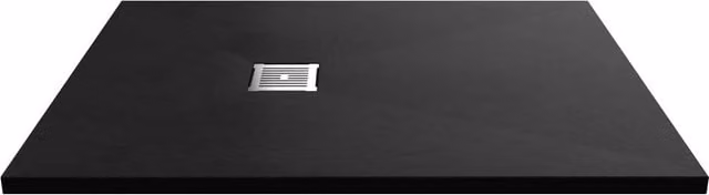 Balterley Premium Slimline Rectangular Acrylic Shower Tray, Black, W: 120 cm, D: 90 cm