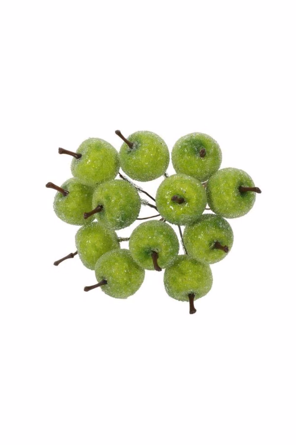 KDMD Mini Frosted Green Apple Bunch, 6 Pack, Height: 11 cm – 2