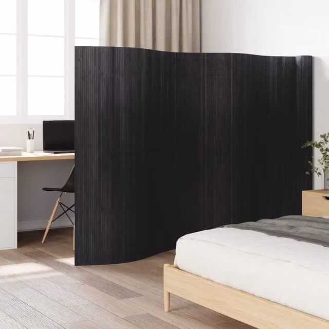 Berkfield Home Grey Bamboo Room Divider – 1