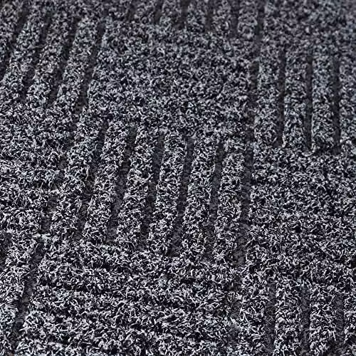 JVL Dirt Defender Rectangular Scraper Doormat, Grey, W: 60 cm, D: 40 cm, H: 0.5 cm – 3