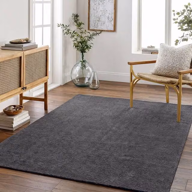 Livabliss Mystique Hand Loomed Modern Wool Rug in Green, Blue and Grey, W: 150 cm, D: 240 cm